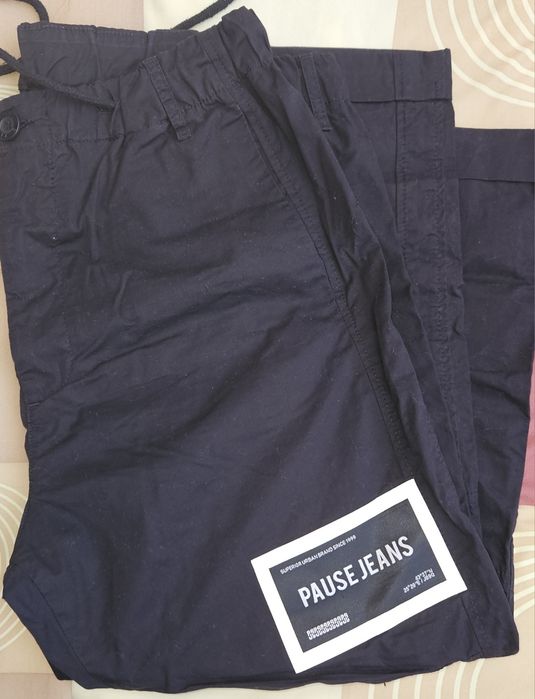 Панталони Pause jeans ,  Кожен черен  панталон Mango, кафяв H&M