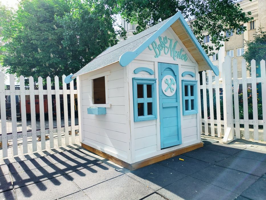 Căsuța copii. Loc de joaca tobogan leagan STOC 2025