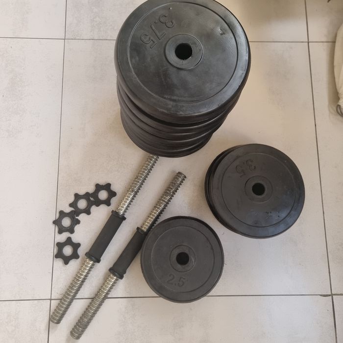 Set gantere reglabile 38 kg