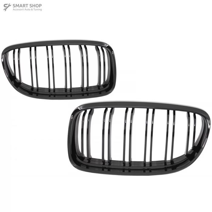 Grile Centrale BMW Seria 3 E90 E91 LCI (2008-2011) M-Design Negru Luci