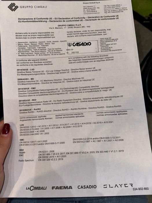 Кафемелачка Casadio Enea on Demand