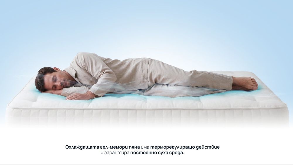 Матрак Sleepy Exclusive Hybrid Cool Gel (90x200 см) - като нов