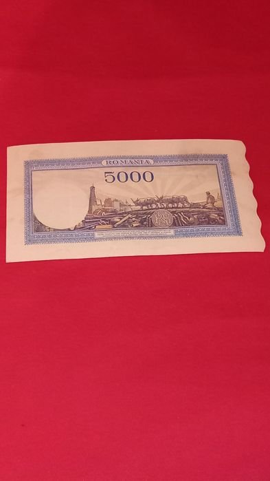 Vand lot 5 bancnote romanesti vechi de colectie