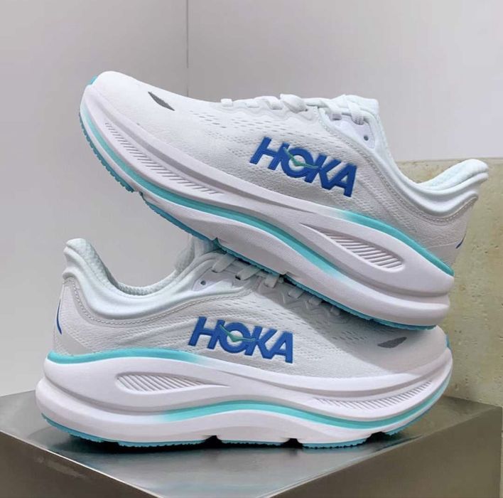 Нови дамски маратонки Hoka One One Bondi 9 White Hoka Blue