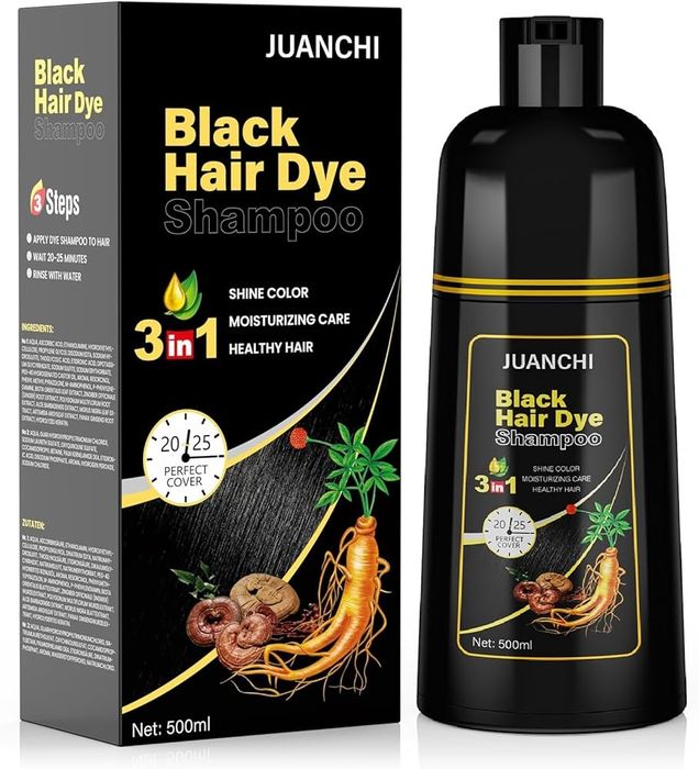 Black hair shampun - sochni qoraytirish uchun