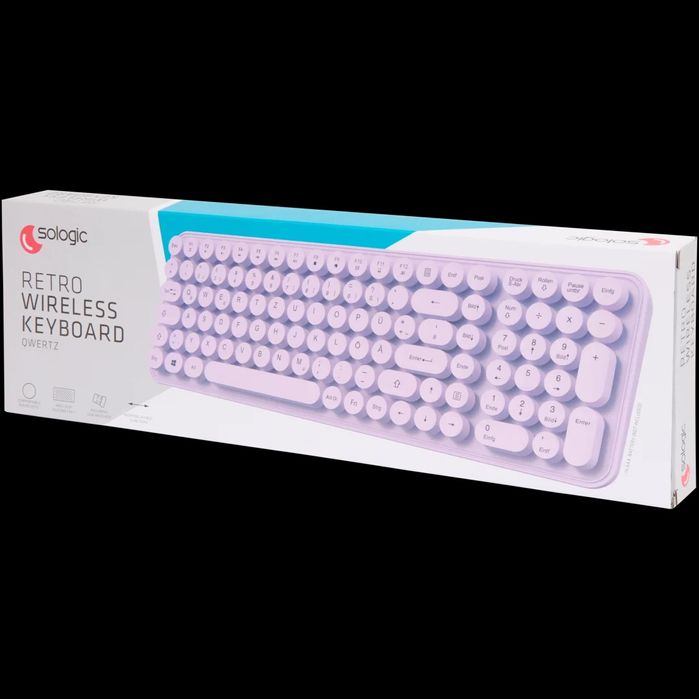 Sologic Retro Wireless Keyboard QWERTZ – безжична ретро клавиатура (НО