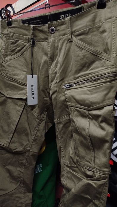 Оригинален карго G-Star Raw Rovic Zip W33 W34 панталон нов мъжки