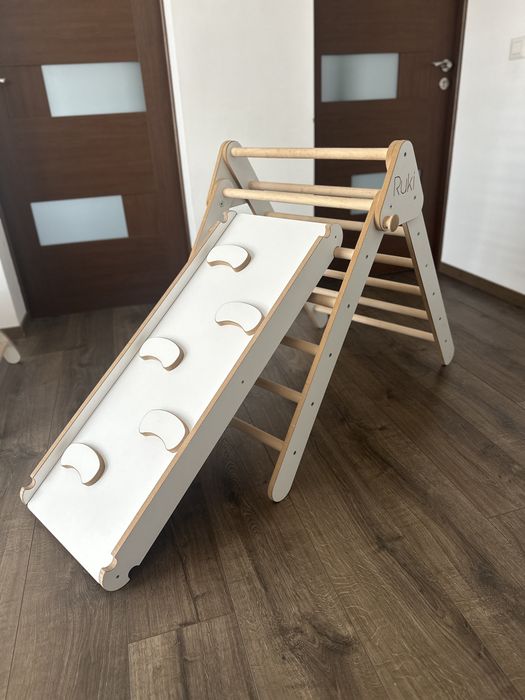Set Montessori triunghi pikler,rampa, semicerc, perna