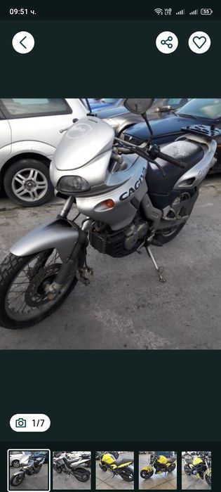 Каджива(Cagiva Elefant 650,Roadster125,Canyon 650,Raptor 650)-на части
