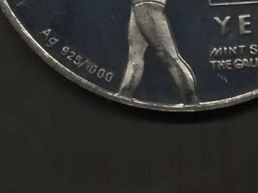 Сребърен медал или плакет .25.3 гр.925/1000 проба.