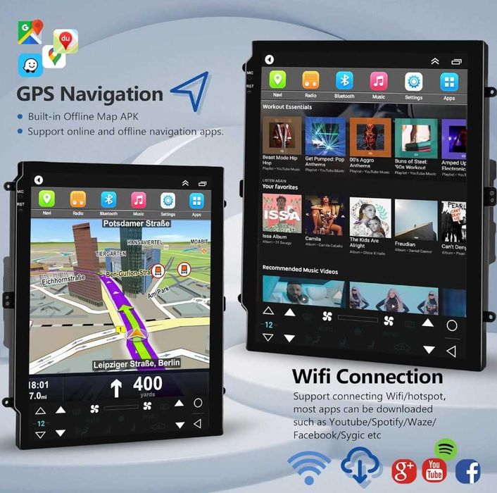 FORD RANGER 2010/2016 Вертикална Навигация, 9861