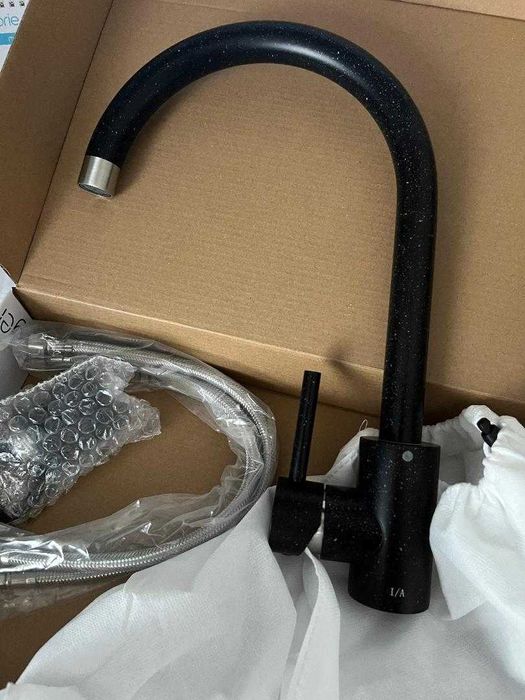 vand baterie chiuveta bucatarie noua, neagra