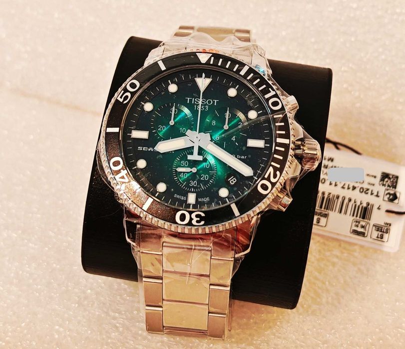 TISSOT SEASTAR 1000 CHRONOGRAPH чисто нов часовник с хронограф , кутия и книжки , 100% оригинален