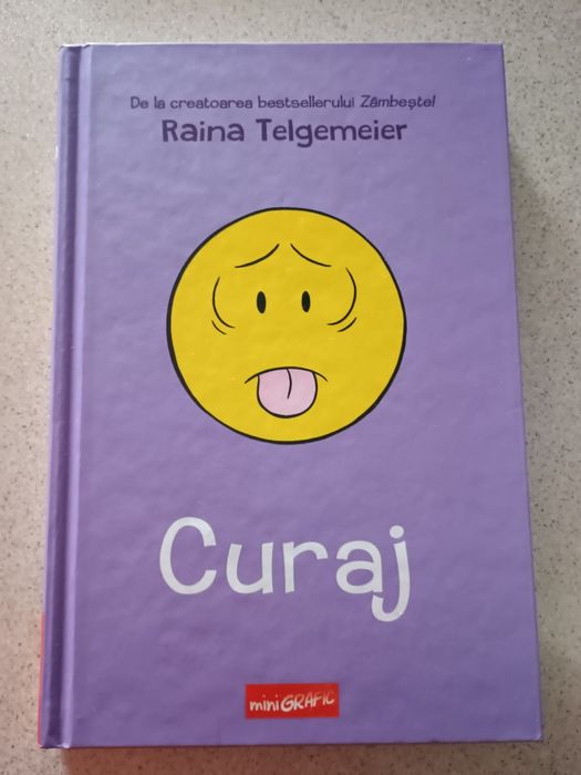 Cartea "Curaj" de Raina Telgemeier este nouă