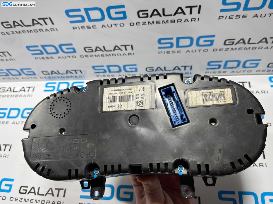 Ceas Ceasuri Cluster Instrumente Bord Seat Ibiza Benzina 2008 - 2014 Cod 6J0920801 [B2957]