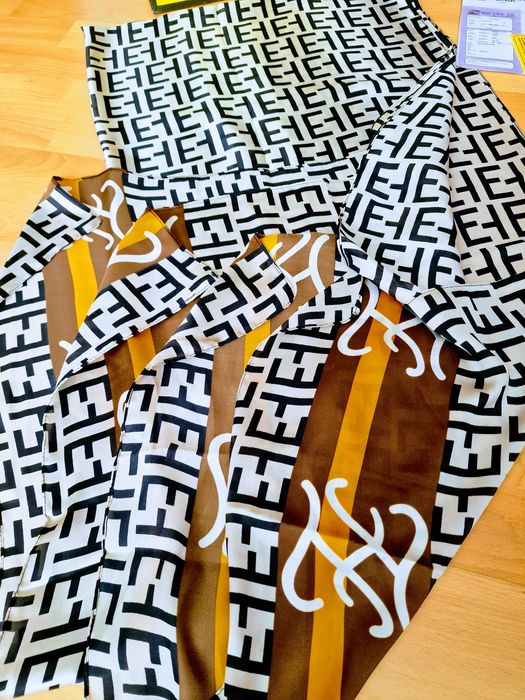 Esarfa matase naturala Fendi/primavara, new model/etichetă