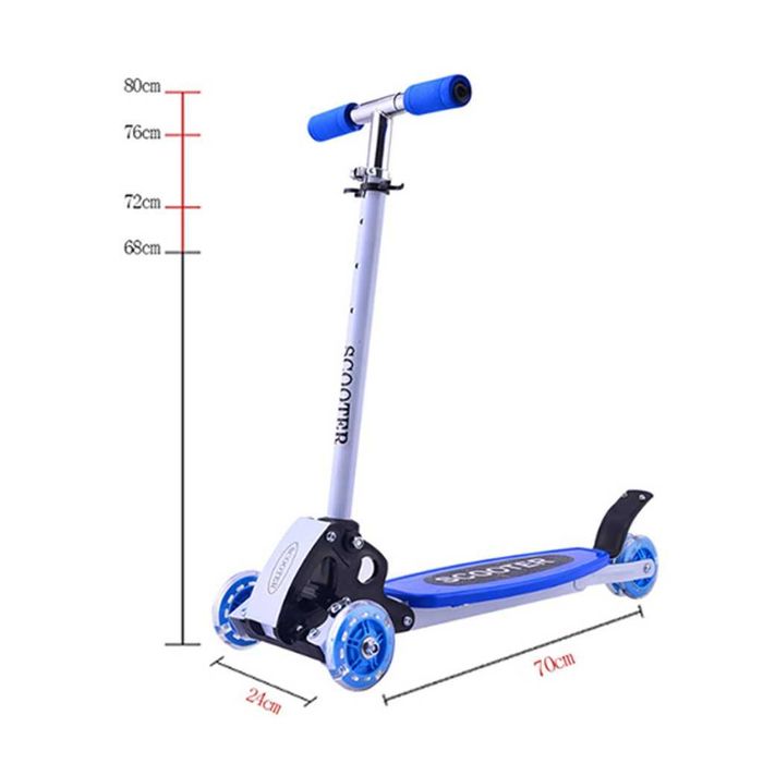 Детски скутер - регулиране на височината и светещи колелета scooter3
