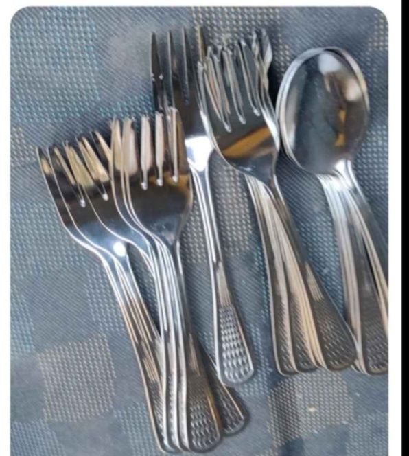 Лъжици Вилици и Ножове тип Перла от неръждавейка Чисто нови