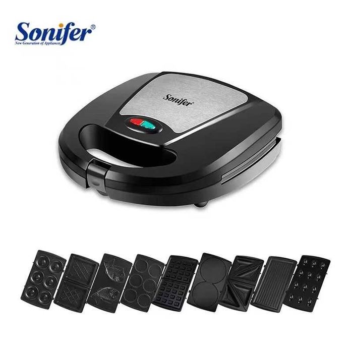 153 Электрический сендвичмейкер! Вафельница SONIFER SF-6123