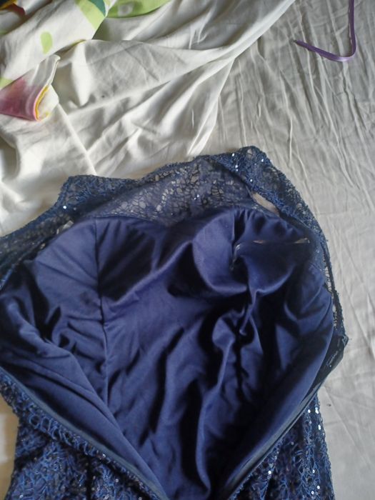 Rochie paiete albastru