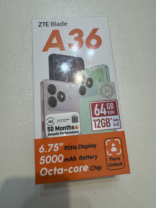 Новый смартфон ZTE Blade A36