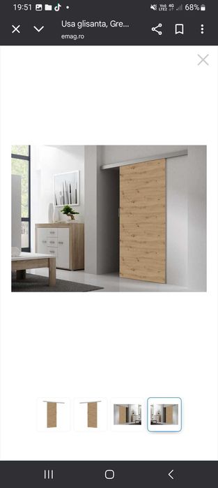 Usa interior folosita dar in stare buna si una glisanta noua!