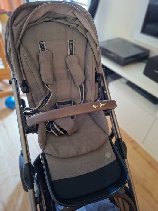 Бебешка количка за близнаци Cybex Gazelle S - сива