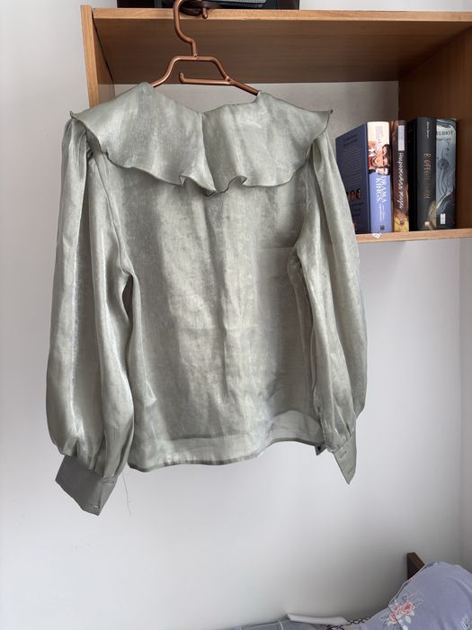 Нежно-зеленая блузка (44–46)