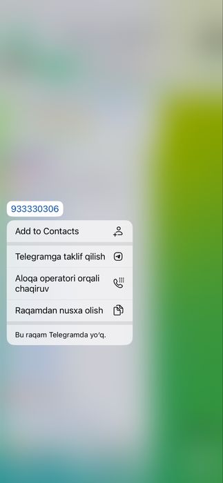 telefon raqamlar