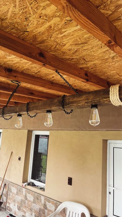 Дървени полилей различни видове