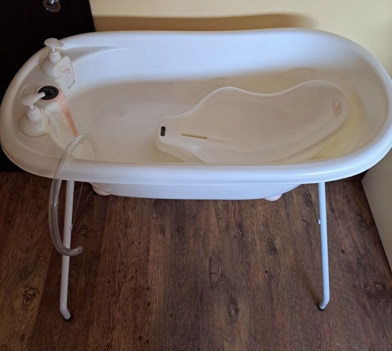 Детска вана със стойка Cangaroo Bubble розова