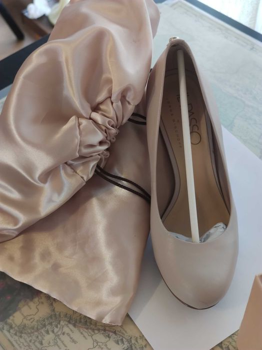 Pantofi dama noi piele bej nr. 36
