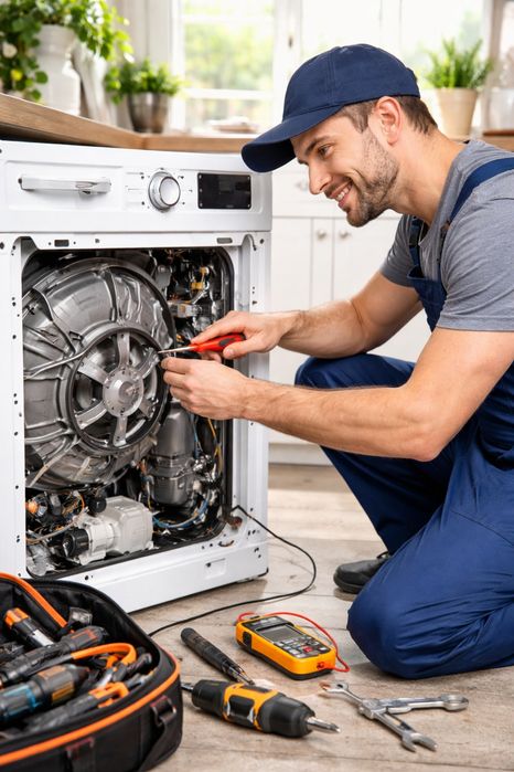 Ремонт стиралок, пылесосов, микроволновок, газовых плит, аристонов!!!