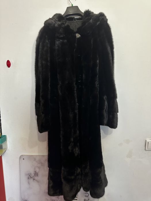 Шуба Норка Черный бриллиант