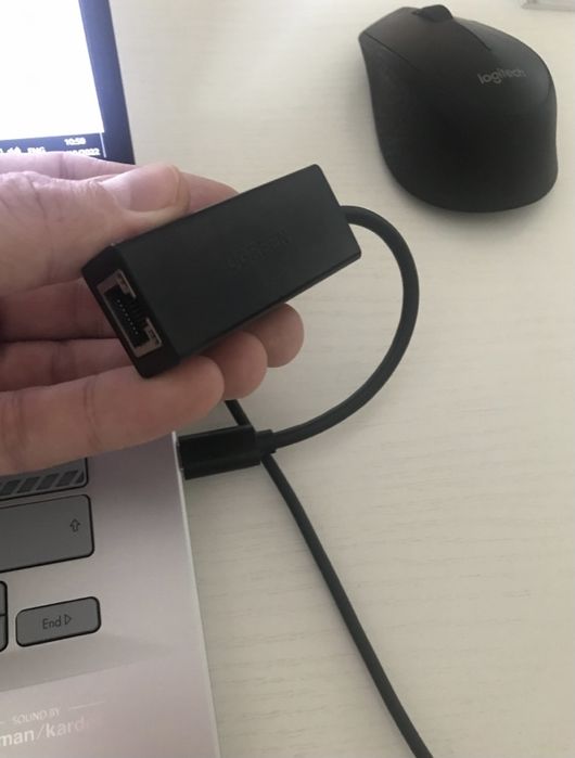 Продам переходник USB Type-c - RJ-45