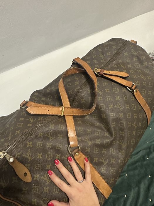 Geantă Louis Vuitton Keepall 55, model clasic, vintage ani 70-80