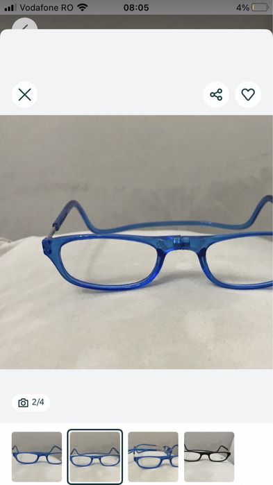 Ochelari cu magnet pentru citit +1.50