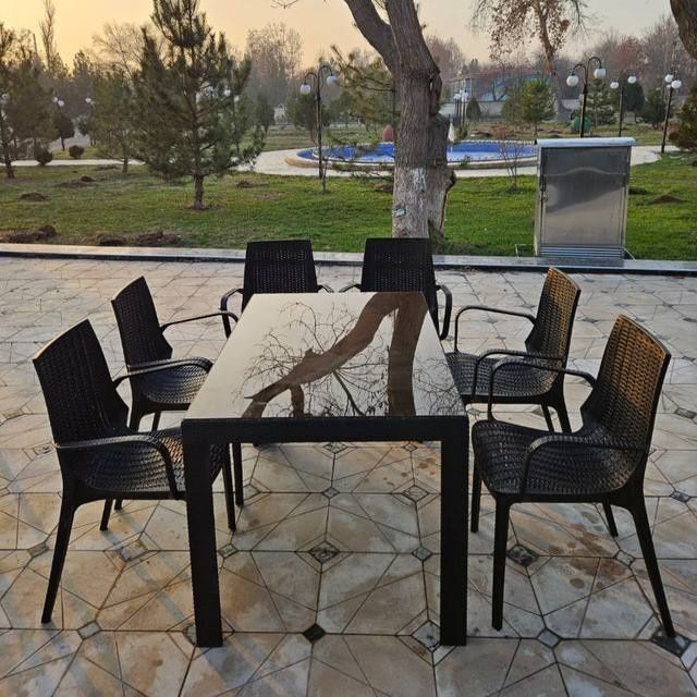 Сифатли арзон стол стулларимиза. Жигарранг, кора ва кулранг сотувда.