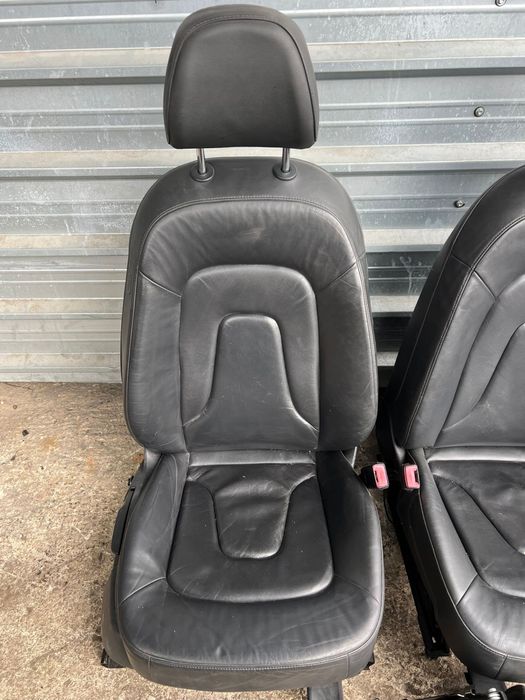 Салон Ауди AUDI A4 B8 черен кожа обикновен ном 209