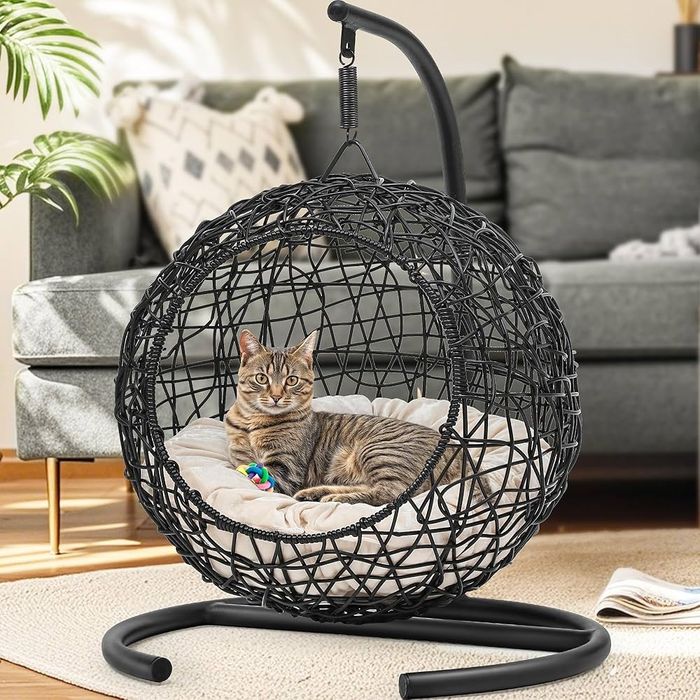 Vand fotoliu suspendat pentru pisici sau caini de talie mica cu perna