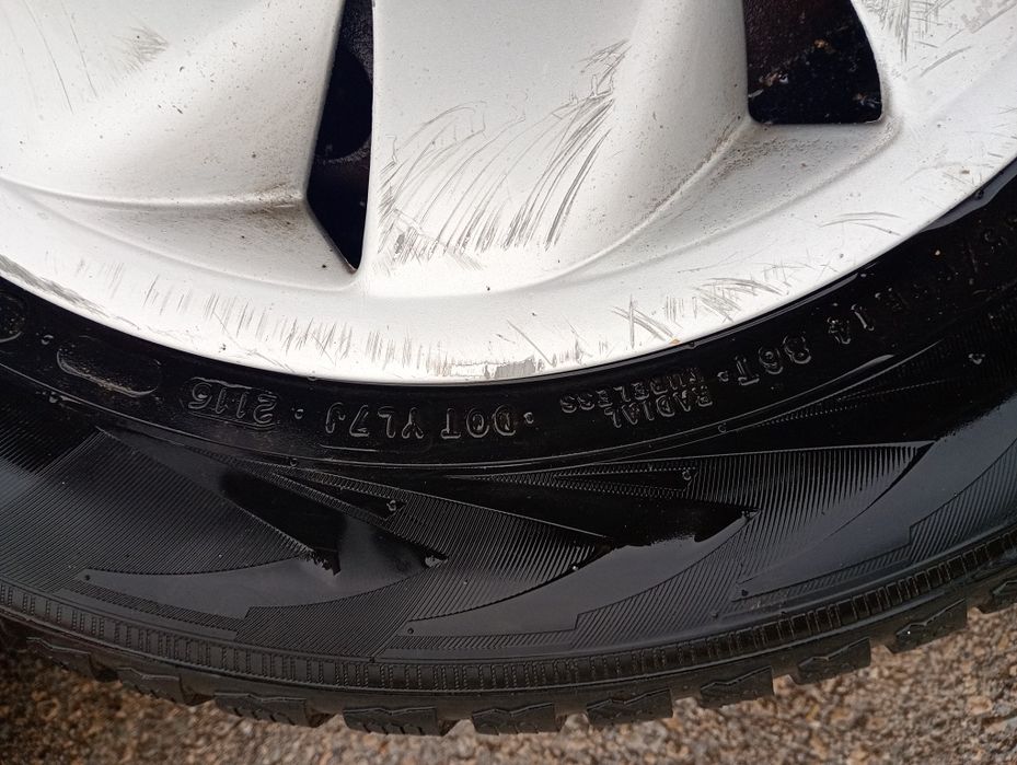 Зимни гуми с джанти,балансирани