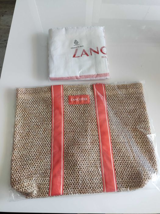 НОВ Сет чанта и кърпа за плаж LANCASTER Monaco