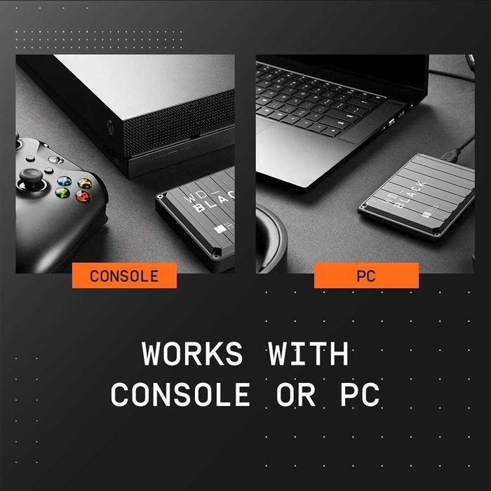 HDD extern WD Black P10 Game Drive 5TB, 2.5", USB 3.2 ,sigilat