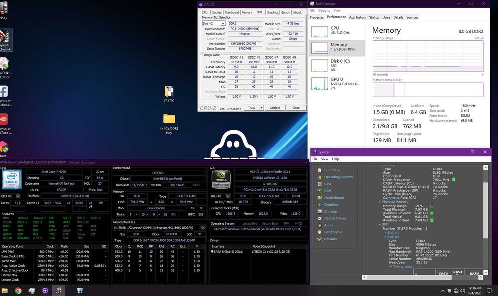 Procesor I7 4790 3.60GHz socket 1150