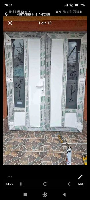 Tâmplărie PVC, cu sticla termopan/tripan