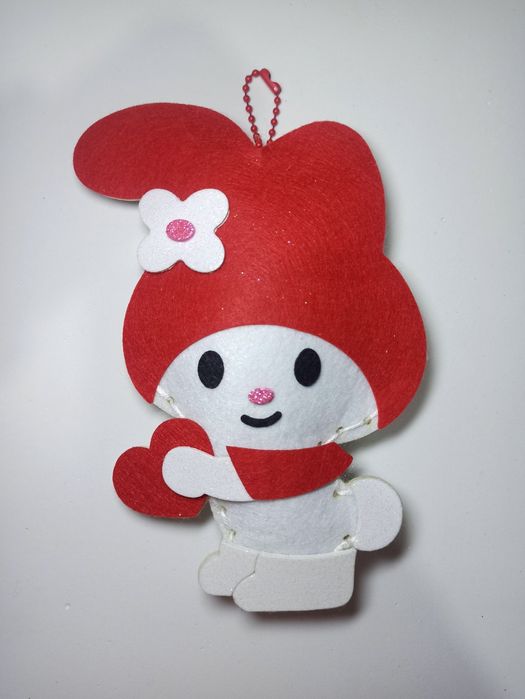 Мягкая игрушка брелок Cinnamoroll Куроми Мелоди из фетра.