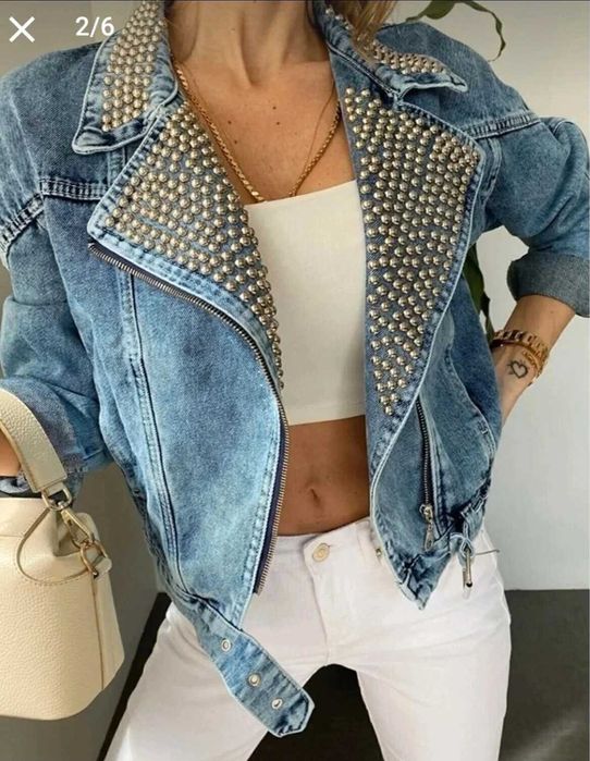 Geaca blugi light blue S