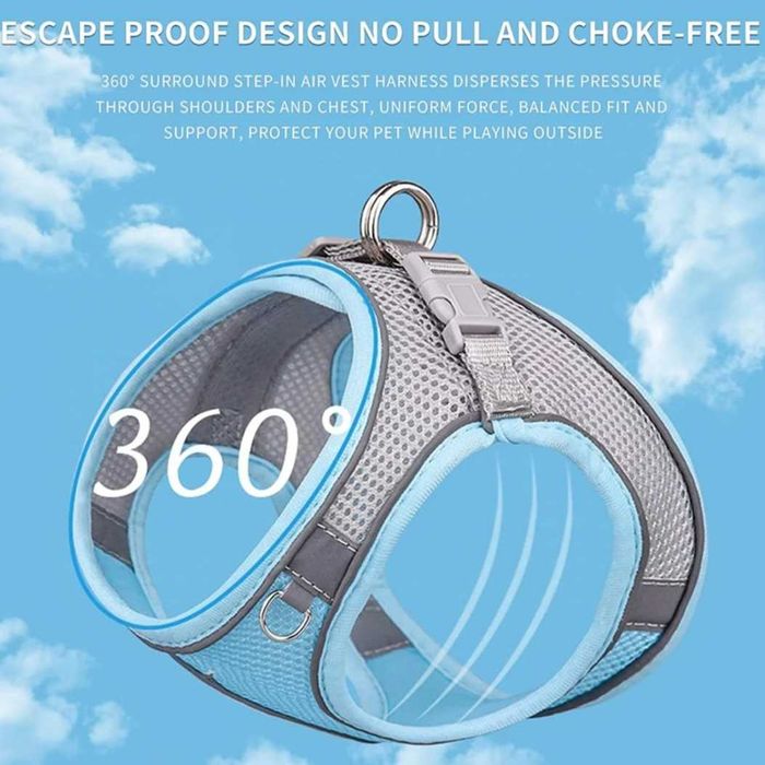 Комплект нагръдник / каишка + подплатена жилетка