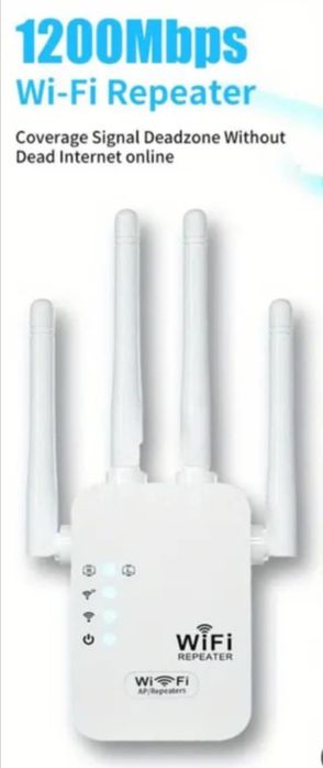 Ултрабърз 1200 Mbps  5GWi-Fi двуядрен усилвател за интернет