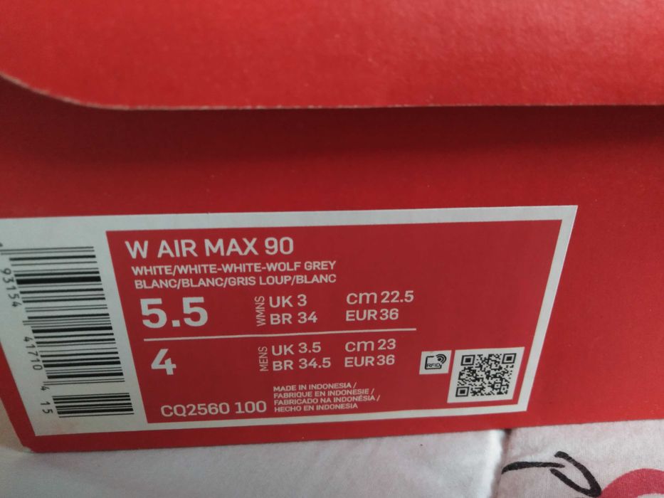 Продавам оригинални дамски обувки Nike air Max 90 - 36 номер
